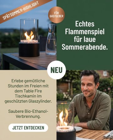 Anzeige für Table Fire, Beispiel 6