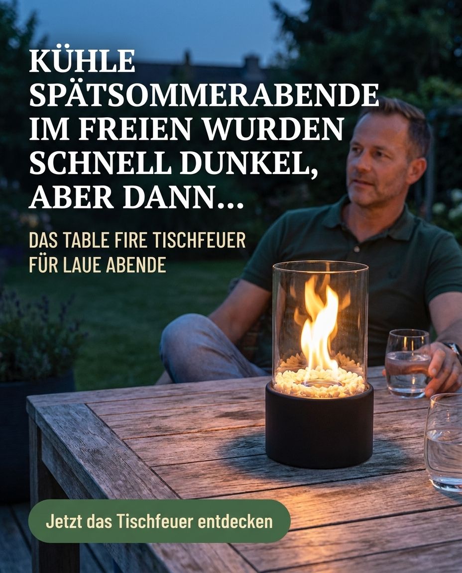 Anzeige für Table Fire, Beispiel 8