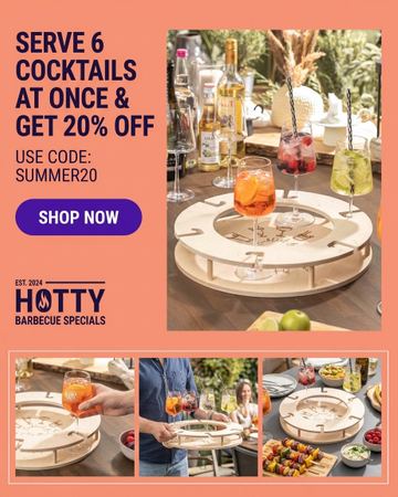 Static ad for Hotty BBQ US, created in Mantral Static Ads Studio and approved for publishing in the ad library